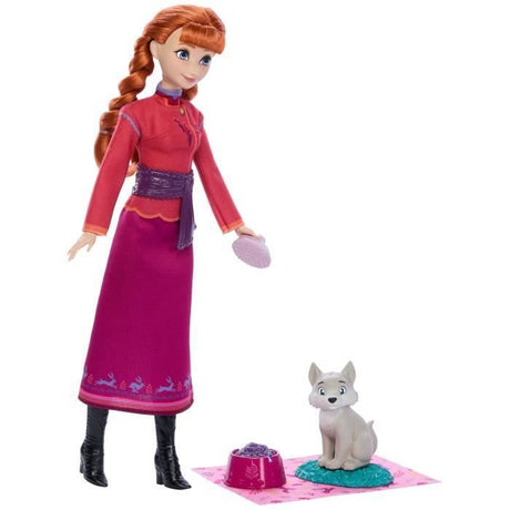 Disney La Reine des Neiges - Coffret Anna et le Louveteau - 4 accessoires - Disney Frozen - JFG17