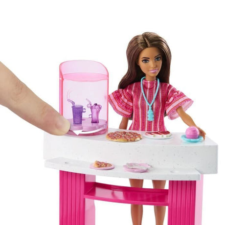 Barbie - Coffret Piscine de Reve - Toboggan et jacuzzi - Plus de 20 accessoires - Barbie - JFP01