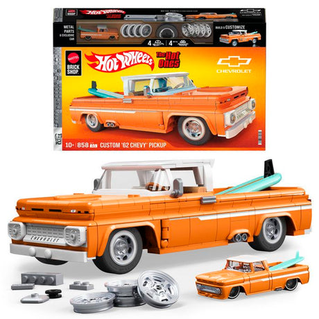 Hot Wheels - Coffret de Construction Custom Chevy Pickup 1962 Mattel Brick Shop - Mattel Brick Shop - JFT20