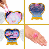 Poupée Jewel Reveal Cendrillon, Accessoires avec 8 surprises, 1 boîte a bijoux en forme de coeur, 1 bague pour enfant et 9 éléments,