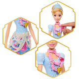 Poupée Jewel Reveal Cendrillon, Accessoires avec 8 surprises, 1 boîte a bijoux en forme de coeur, 1 bague pour enfant et 9 éléments,