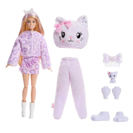 Cutie Reveal - Chat mauve - Barbie - JJP64