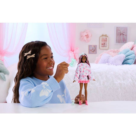 Cutie Reveal - Lapin bleu  - Barbie - JJP65