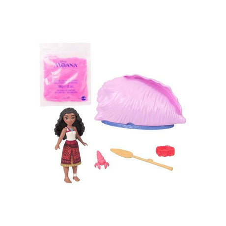 Coquillage Océan Surprise Vaiana, Modele aléatoire figurines et accessoires, Petite poupée ou figurines d'animaux avec sable a model