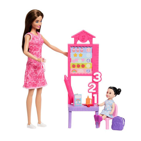 Barbie coffret maîtresse d'école - Barbie - JMK16