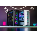 Boîtier PC - COOLER MASTER - MB520-WGNN-S00 - MASTER - BOX 520 Mesh White ARGB