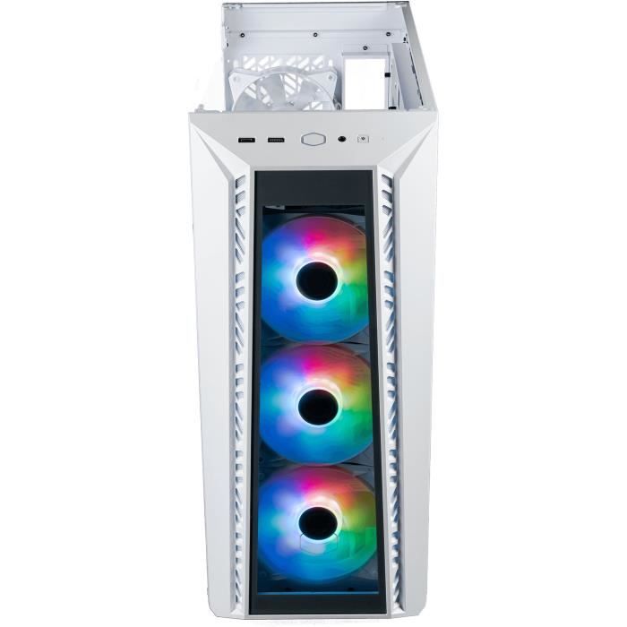 Boîtier PC - COOLER MASTER - MB520-WGNN-S01 - MASTER - BOX 520 TG White ARGB