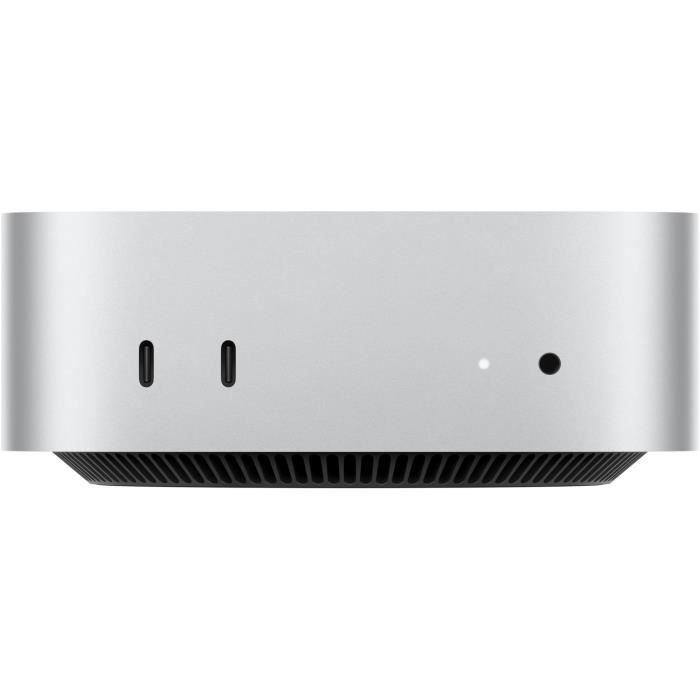Apple - Mac mini (2024) Puce Apple M4  - RAM 24Go - Stockage 512Go SSD - CPU 10 coeurs GPU 10 coeurs - Argent
