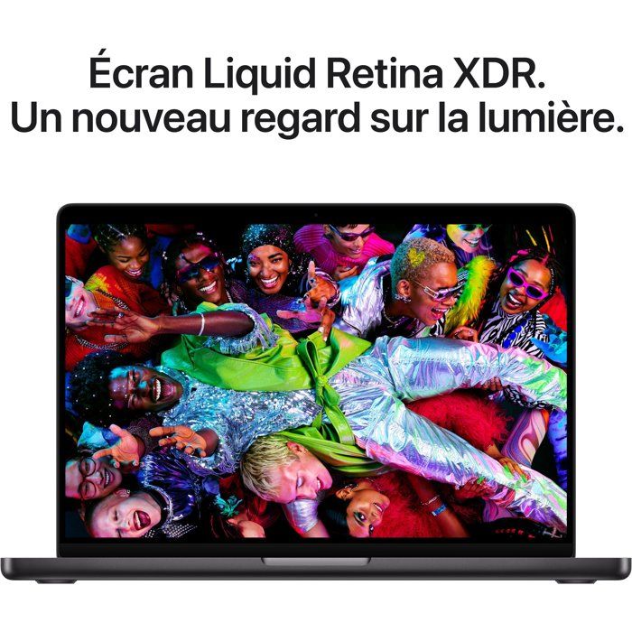 APPLE - 14'' MacBook Pro M5 - RAM 24Go - Stockage 1To SSD - CPU 10 coeurs - GPU 10 coeurs - Noir sidéral