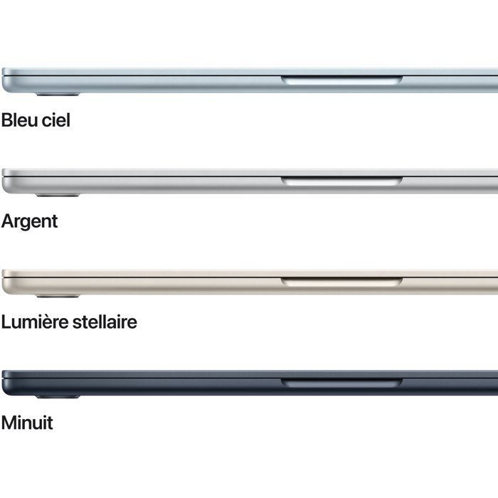 Apple - 13,6 MacBook Air M5 (2026) - RAM 16Go - Stockage 1To - CPU 10 coeurs - GPU 10 coeurs - Lumiere Stellaire