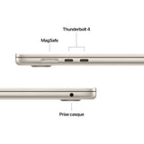 Apple - 15,3 MacBook Air M5 (2026) - RAM 16Go - Stockage 1To - CPU 10 coeurs - GPU 10 coeurs - Lumiere Stellaire