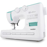 Machine ŕ Coudre - MEDION - SM 60 - 62W - 24 Points + Points Doubles - 700 tr/min - LED - Turquoise
