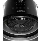 Friteuse a air chaud - MEDION - MD13030 - Digitale - Airfryer - 1500 watts - Minuterie 60 min - Jusqu'a 200°C - 4,7 L - Blanc