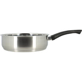 Sauteuse - MENASTYL - 6020248 - En acier inoxydable - 24 cm - Tous feux dont induction