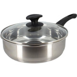 Sauteuse - MENASTYL - 6020248 - En acier inoxydable - 24 cm - Tous feux dont induction