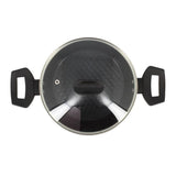 Faitout - MENASTYL - 6020646 - En alumimium forgé - 20 cm - Noir - Tous feux dont induction