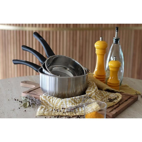 Casserole - MENASTYL - 6020240 - En acier inoxydable - 14 cm - Tous feux dont induction