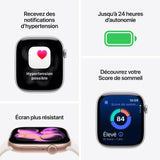 Apple Watch Series 11 GPS - 42mm - Boîtier Jet Black Aluminium  - Bracelet Black Sport Band - S/M