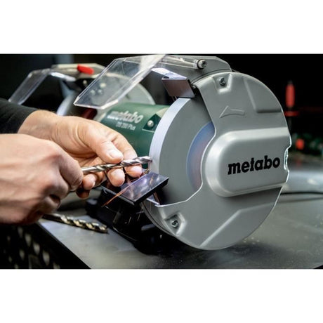 Touret a meuler - METABO - DS 200 Plus - Meules en corindon brun - Pare-étincelles - Porte-piece