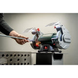 Touret a meuler - METABO - DS 200 Plus - Meules en corindon brun - Pare-étincelles - Porte-piece