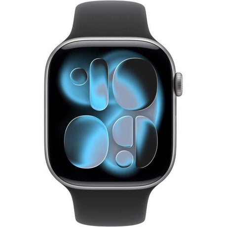 Apple Watch Series 11 GPS - 46mm - Boîtier Space Grey Aluminium  - Bracelet Black Sport Band - M/L