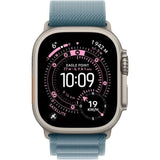Apple Watch Ultra 3 GPS + Cellular - 49mm - Boîtier Natural Titanium  - Bracelet Light Blue Alpine Loop - Small