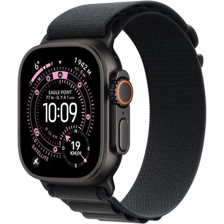 Apple Watch Ultra 3 GPS + Cellular - 49mm - Boîtier Black Titanium  - Bracelet Black Alpine Loop - Small