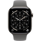 Apple Watch Series 11 GPS + Cellular - 42mm - Boîtier Natural Titanium  - Bracelet Stone Grey Sport Band - S/M