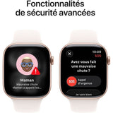 Apple Watch Series 11 GPS + Cellular - 46mm - Boîtier Rose Gold Aluminium  - Bracelet Light Blush Sport Band - S/M