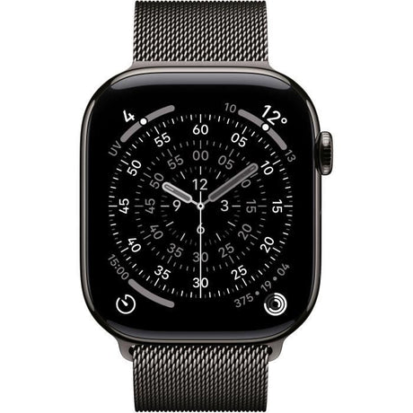 Apple Watch Series 11 GPS + Cellular - 46mm - Boîtier Slate Titanium  - Bracelet Slate Milanese Loop - M/L