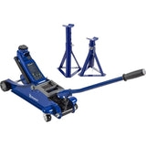 Cric hydraulique rouleur 1,8T + 2 Chandelles 2T - MICHELIN - Ht de levage cric : 105-350mm - Ht de levage chandelles : 266-355 mm