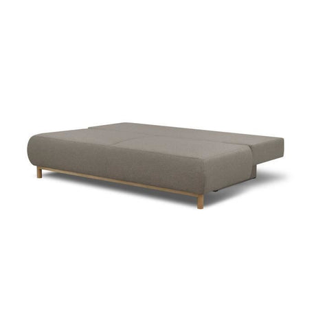 Canapé convertible - 3 places - MIKA - Tissu beige - Coffre de rangement - L 192 x H 84 x P 93 cm