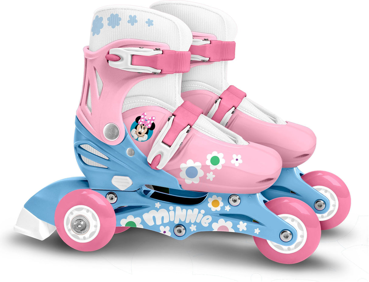 Patins en ligne 2-en-1 - MINNIE - Fille - Rose - Taille 27-30