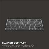 Clavier - Touches plates - MOBILITY LAB - KP430W - Mini - AZERTY - Sans rétroéclairage
