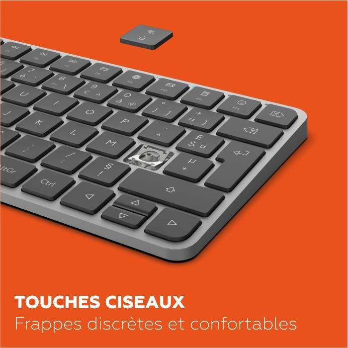 Clavier - Touches plates - MOBILITY LAB - KP430W - Mini - AZERTY - Sans rétroéclairage