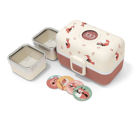 Lunch Box Enfant - MONBENTO - 3 Compartiments - Sans BPA - MB Tresor Fox