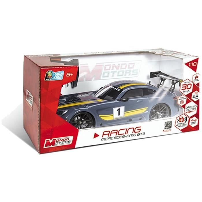 MONDO Voiture radiocommandée Mercedes AMG GT3 - Echelle 1:10 - A partir de 8 ans
