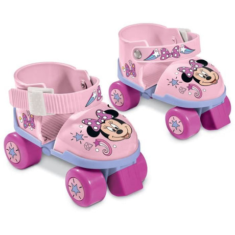 Patins ŕ roulettes + protections - MONDO - Minnie - Protections ajustables - Poids max : 20 kg