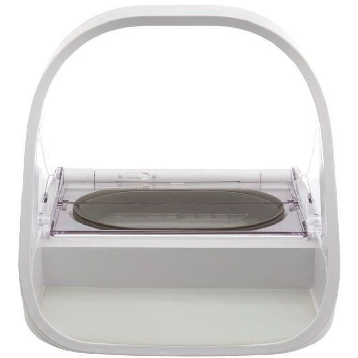 SUREFEED Distributeur de nourriture / croquettes a puce électronique - Blanc (bol simple, un bol double, un tapis et un médaillon)