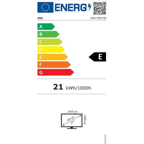 Ecran PC - MSI - 27 - FHD - 100Hz - Dalle IPS - 1ms - PRO MP273A