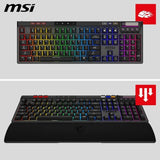 Clavier gamer sans fil - Switches Kailh Midnight Pro Silent - MSI STRIKE PRO Wireless - Format standard - RGB - Noir