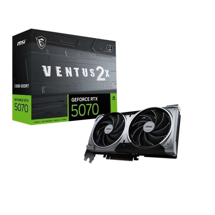 MSI - Carte graphique interne - GeForce RTX 5070 12G VENTUS 2X OC