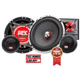 Kit 2 voies - MTX AUDIO - 16,5cm - 4O - 90Wrms - Câssis aluminium - Bobine Ř30mm TIL - Tweeter néodyme Ř28mm