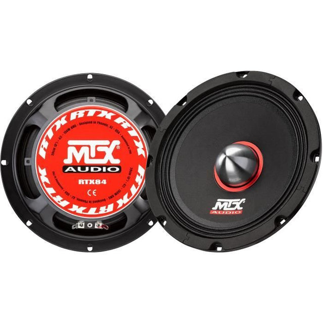 MTX AUDIO - Enceinte auto - MTX grave-médium - RTX84 - Ř20cm - Bobine 51mm - 150W RMS - 600W - Peak 4O 97,7dB/2V/1m vendu a la piece