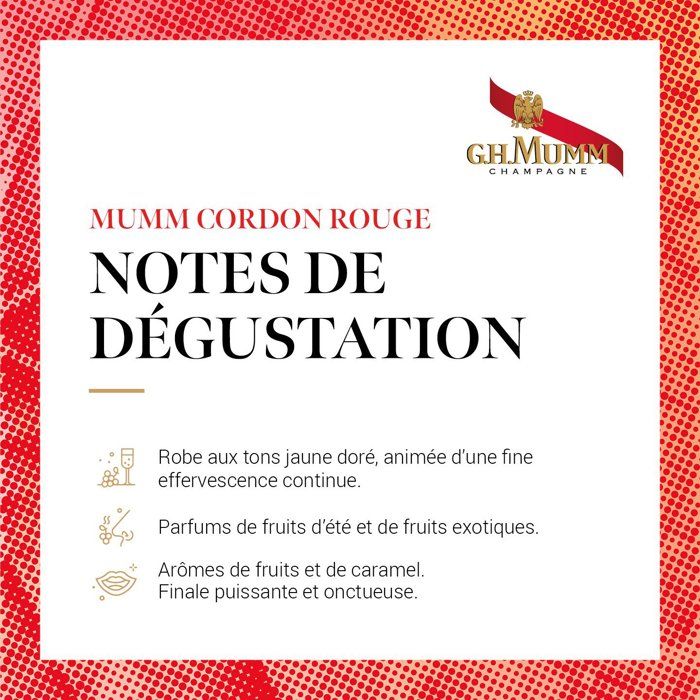 Coffret Champagne Craft Mumm Cordon Rouge + 2 flűtes