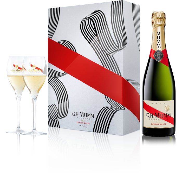 Coffret Champagne Craft Mumm Cordon Rouge + 2 flűtes