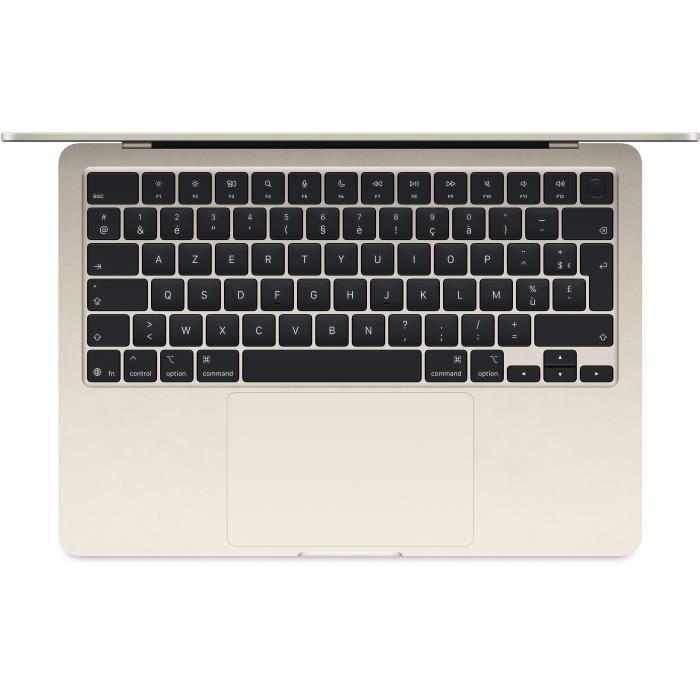 Apple - 13,6 MacBook Air M4 (2025) - RAM 16Go - Stockage 256Go - CPU 10 coeurs - GPU 8 coeurs - Lumiere Stellaire