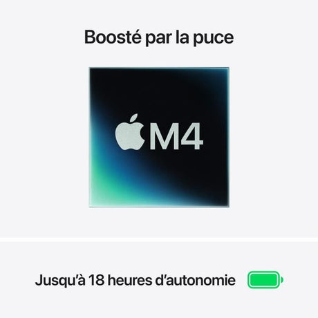 Apple - 15,3 MacBook Air M4 (2025) - RAM 16Go - Stockage 512Go - CPU 10 coeurs - GPU 10 coeurs - Minuit