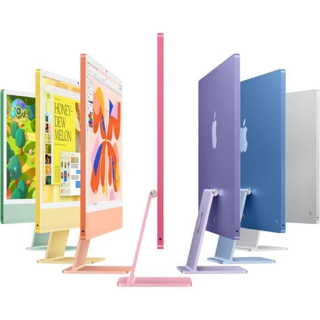 Apple iMac 24 ecran retina 4,5K 256Go SSD 16Go RAM Puce M4 CPU 8 coeurs GPU 8 coeurs Rose (2024)