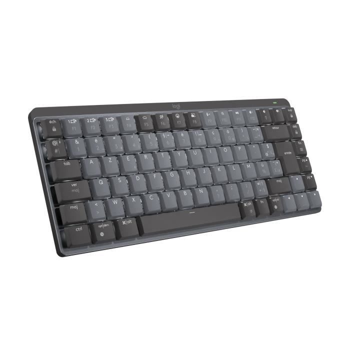 Clavier - Sans Fil - Logitech - MX Mini - AZERTY - Mécanique - Rétroéclairé - Graphite